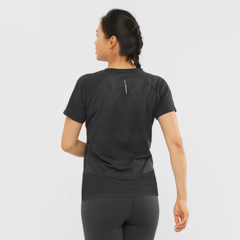 Camiseta Salomon Cross Rebel Corta Sleeve Mujer Negros | MX GLSV520